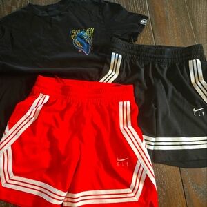 Nike Fly Red & Black Shorts, Sullen Snake Shirt Sz. Small